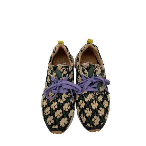 Free People 'Pampas' Green Textile Sneakers Size 6.5 - Picture 4 of 6